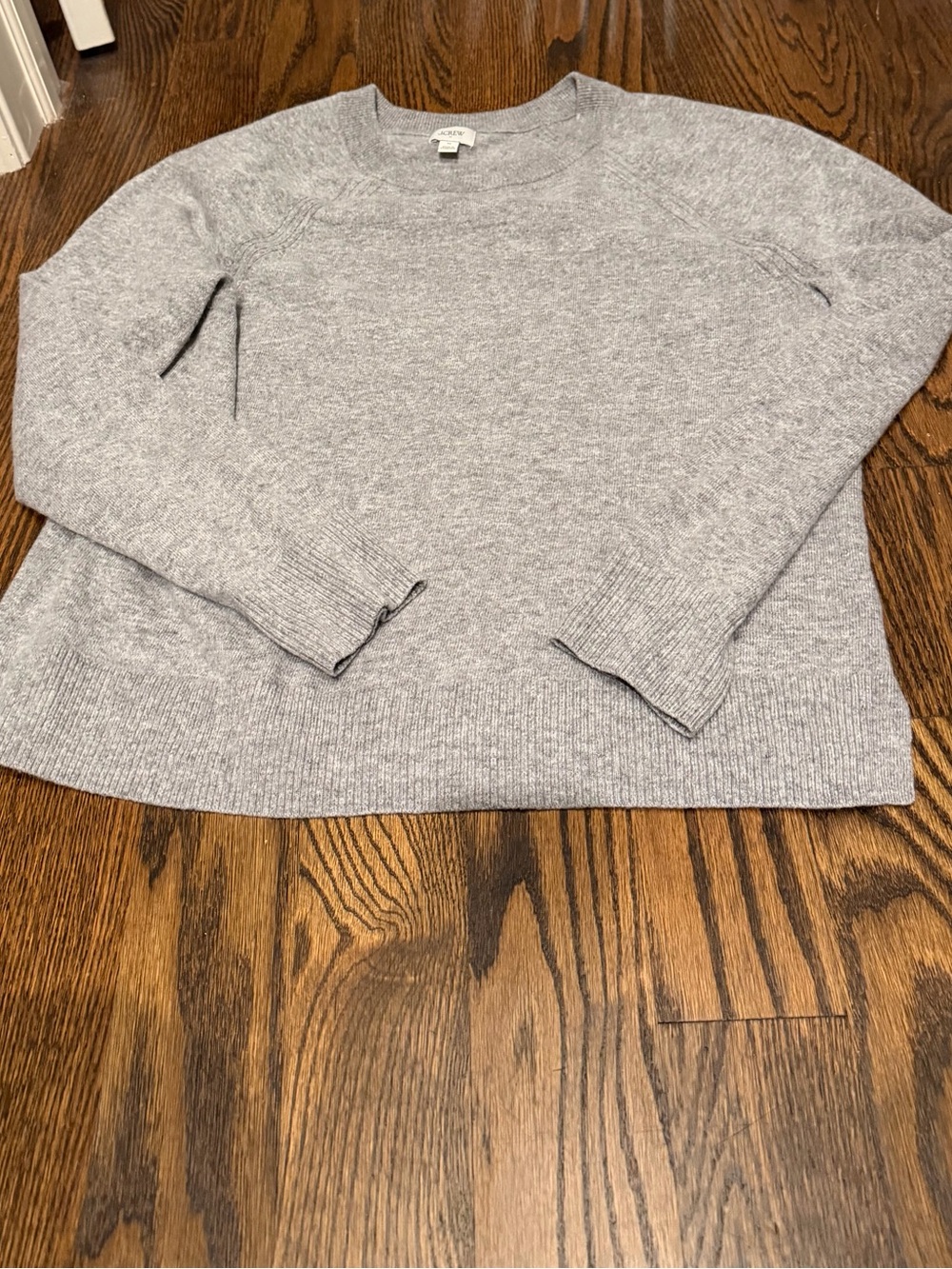 J.Crew light Gray Crewneck Sweater